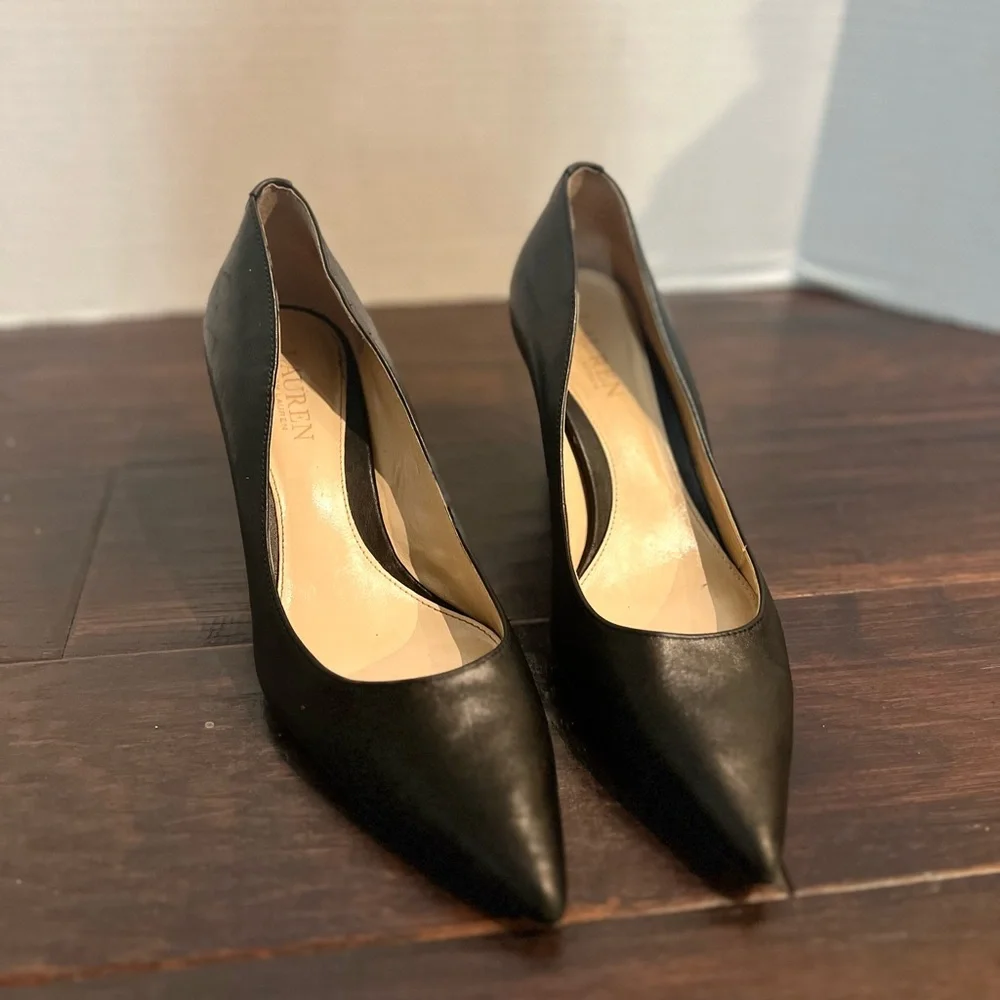 Black Ralph Lauren Women's Pumps - Picture 1 of 7